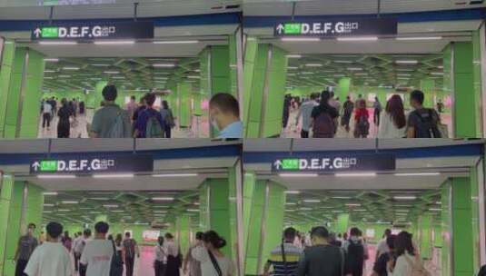 广州地铁7号线标志牌高清在线视频素材下载