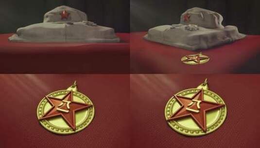 八一建军节红军八路军衣服高清在线视频素材下载