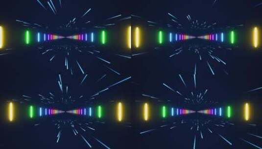 4K粒子穿梭三角形运动视频高清在线视频素材下载