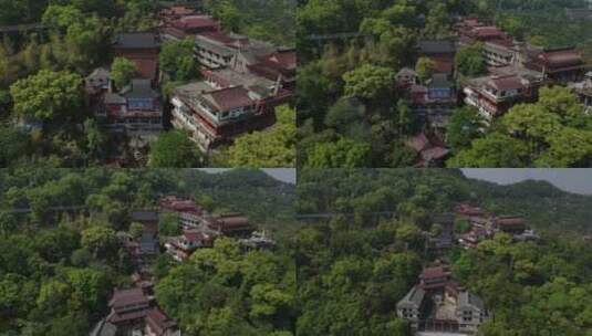 台州椒江山上寺庙高清在线视频素材下载