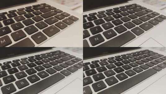 苹果键盘特写笔记本电脑数码设备高清在线视频素材下载