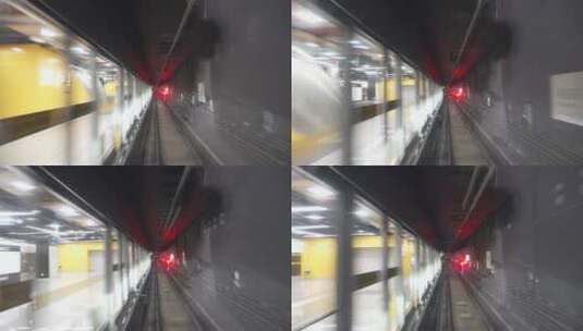 地铁隧道穿越高清在线视频素材下载