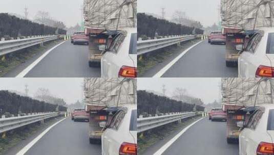 高速公路堵车高清在线视频素材下载