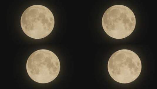 自转中的月球特写高清在线视频素材下载