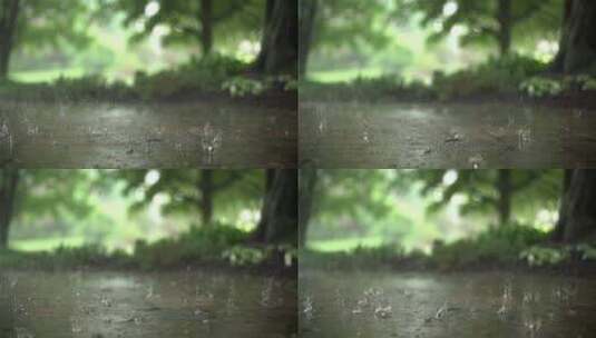 雨滴雨景高清在线视频素材下载