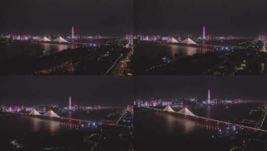 武汉夜景高清在线视频素材下载