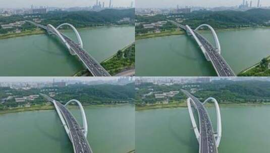【正版素材】广西南宁大桥航拍0248高清在线视频素材下载