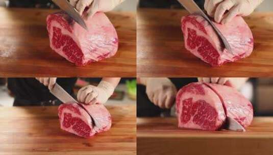 切牛排 牛肉高清在线视频素材下载