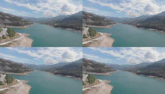 美丽的高山湖泊高清在线视频素材下载