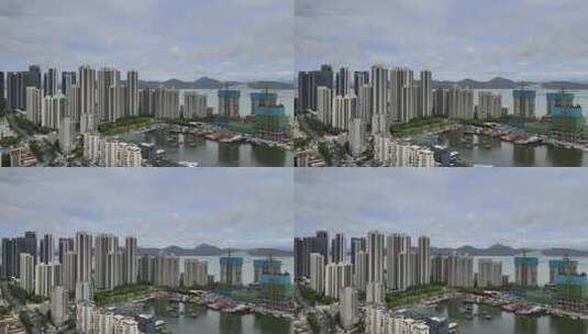 深圳南山蛇口海城市街景高清在线视频素材下载