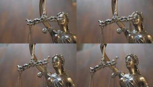 正义与法律雕像高清在线视频素材下载