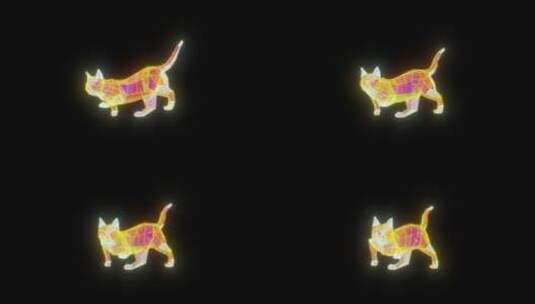 4K常规街道霓虹灯标志狮子高清在线视频素材下载
