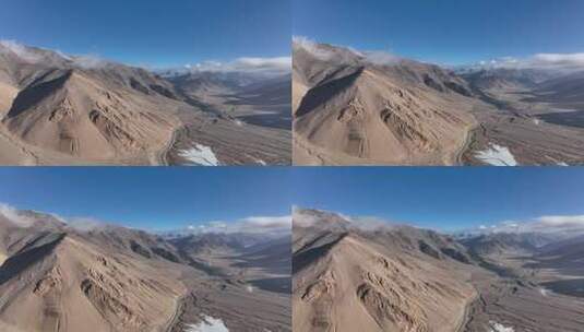 西藏四川雪山光秃秃的山高清在线视频素材下载