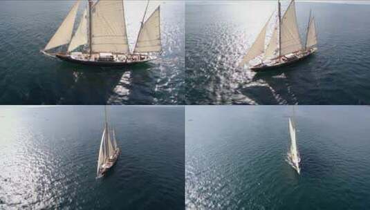 帆船航海扬帆起航远航励志梦想征程2高清在线视频素材下载