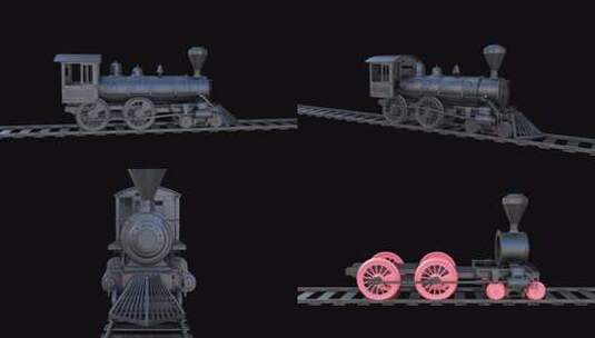 蒸汽火车引擎 蒸汽机时代 工业革命碳中和高清在线视频素材下载