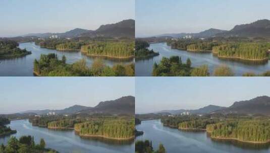 重庆大足龙水湖风光高清在线视频素材下载