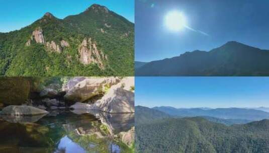 （原创）山川绿树 山清水秀 大自然森林高清在线视频素材下载