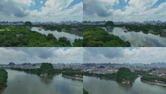 4K航拍-多分镜-桂林漓江风景高清在线视频素材下载