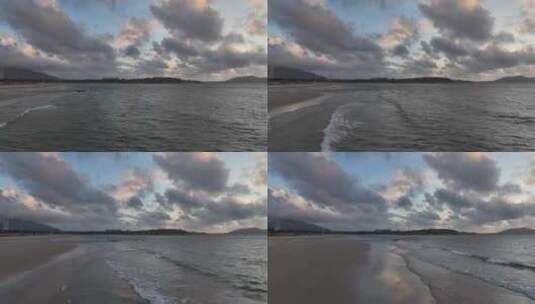 平潭海岛上的蓝天白云高清在线视频素材下载