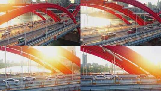 柳州文惠桥城市航拍宣传片高清在线视频素材下载