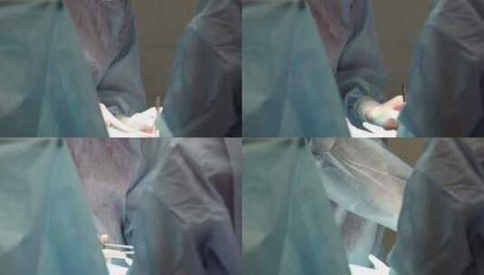 医疗手术手术室正在进行手术医生高清在线视频素材下载