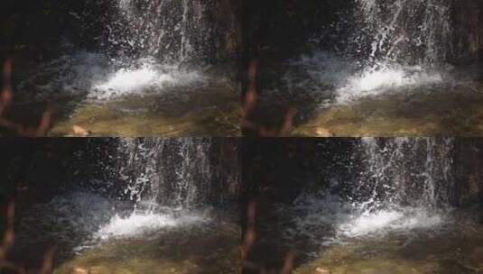 瀑布 水流 山泉水 大自然 泉水高清在线视频素材下载
