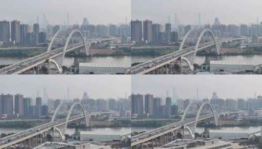 番禺区拍广州珠江新城天际线高清在线视频素材下载