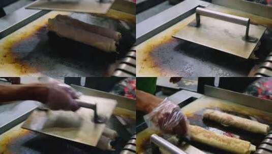男人煮沙瓦玛高清在线视频素材下载