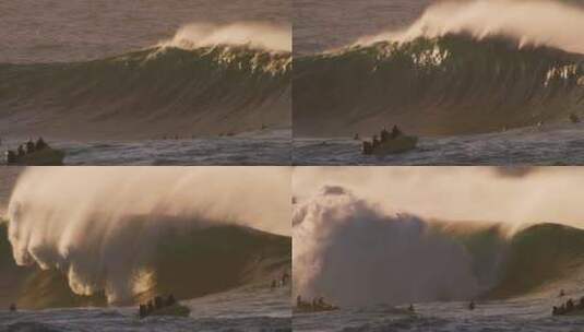 凶猛的海浪卷浪高清在线视频素材下载
