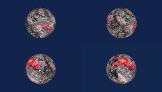 在太空中旋转熔岩。科技视频概念。Vd 9高清在线视频素材下载