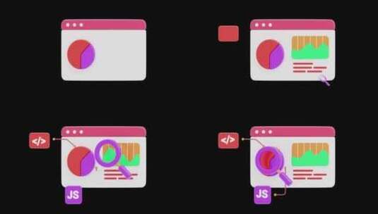 网页分析的3D动画提高性能|阿尔法频道高清在线视频素材下载