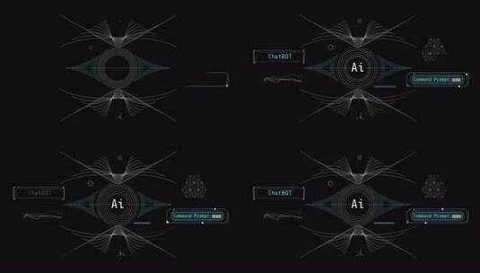 关于聊天机器人和人工智能的信息图动画高清在线视频素材下载