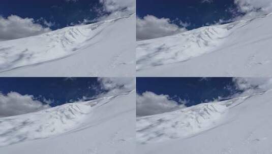 新疆怕米尔高原慕士塔格峰雪山冰川风光高清在线视频素材下载