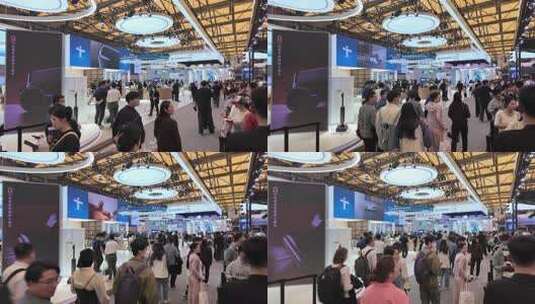 上海新国际博览中心高清在线视频素材下载