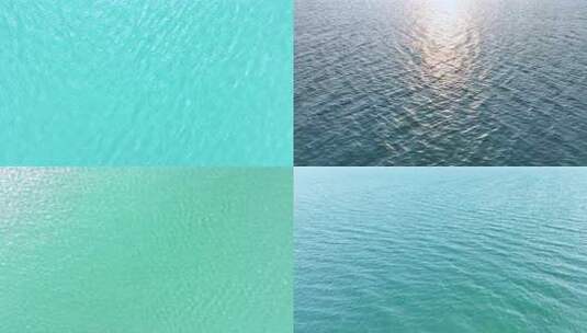 蓝绿色海水水面画面高清在线视频素材下载