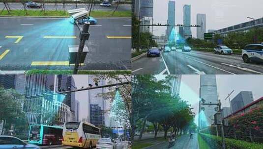 智慧城市 智能监控高清AE视频素材下载