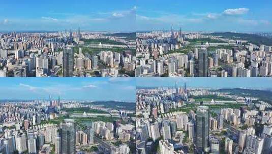 南宁中心城区城市风光航拍视频素材高清在线视频素材下载