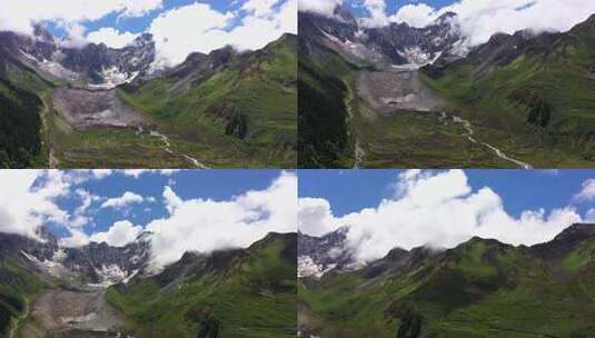 雪山自然风光全景高清在线视频素材下载
