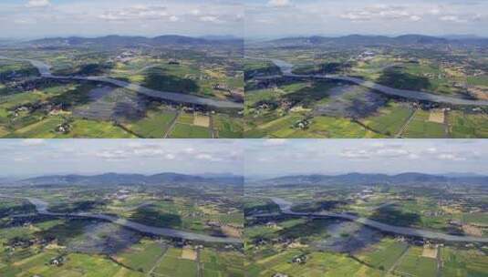 新农村乡村农民田野三农航拍高清在线视频素材下载