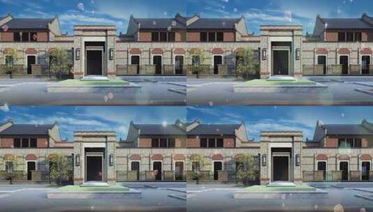 石库门古建筑高清在线视频素材下载