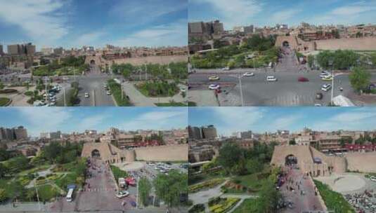 4K-航拍-新疆-喀什-西域高清在线视频素材下载