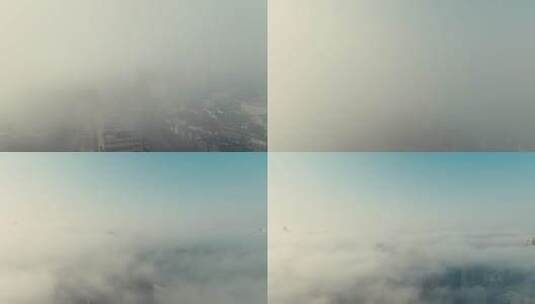 上海浦西大雾天高清在线视频素材下载