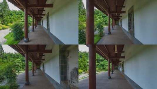 中式古建筑庭院高清在线视频素材下载