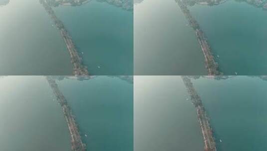 西湖杨公堤高清在线视频素材下载