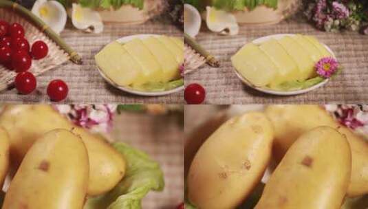 【镜头合集】优质淀粉土豆马铃薯高清在线视频素材下载