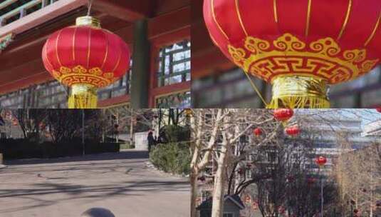 【镜头合集】春节气氛红灯笼过年新春喜庆高清在线视频素材下载