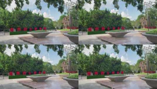 上海龙华烈士陵园大门4K实拍高清在线视频素材下载