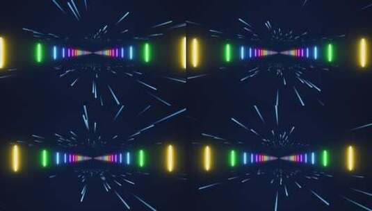 4K粒子穿梭五角星运动视频 3高清在线视频素材下载