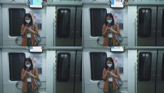 北京疫情2020年5月 北京地铁 1号线 6号线高清在线视频素材下载
