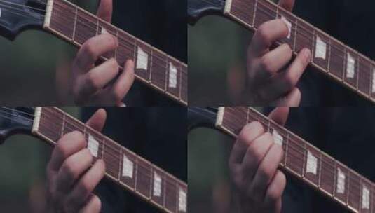 森林里的吉他手高清在线视频素材下载